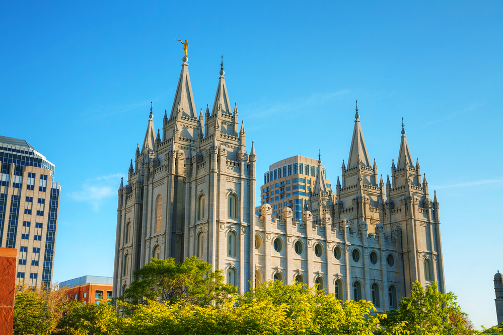 Mormons Temple in Salt Lake City, UT